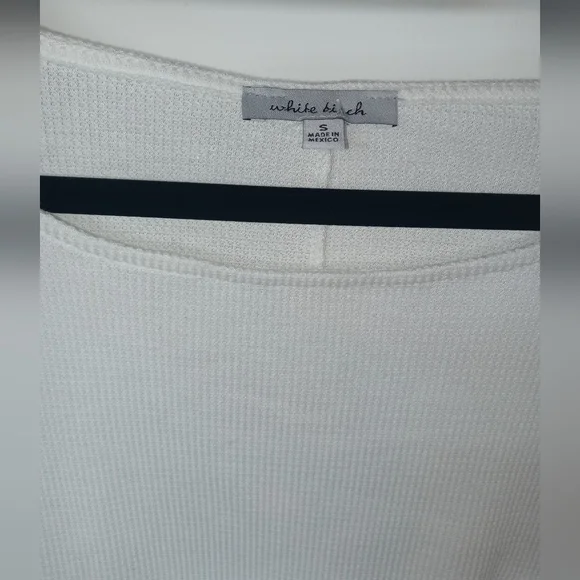 NWOT White Birch waffled T-shirt size small oversized - Picture 2 of 5